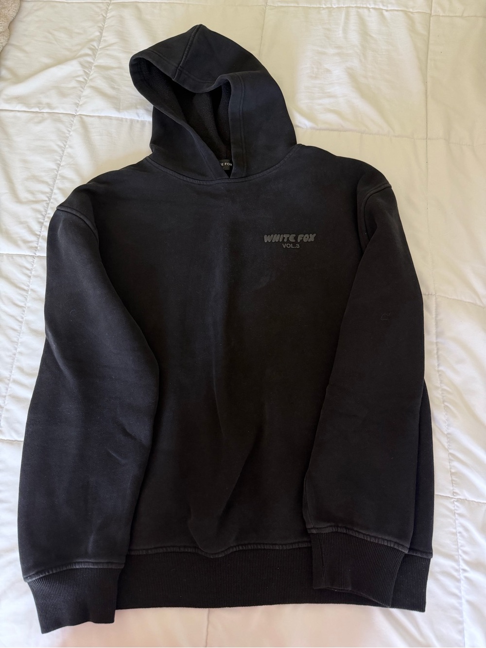 White Fox Boutique Black Hoodie Sweatshirt